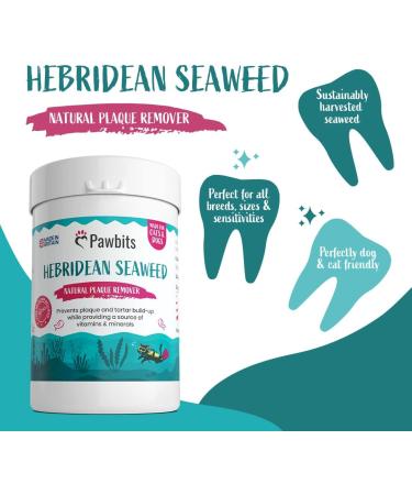 Pawbits 100% Seaweed Dental Flakes for Dogs & Cats | Natural Plaque & Tartar Remover with Vitamins | Combat Bad Breath & Promote Oral Health - Buy Online on GoSupps.com