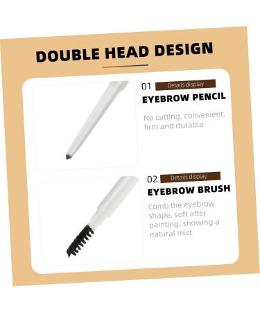 Beavorty 6 pcs Double-Headed Eyebrow Pencil gray eyebrow pencils Eyebrow Brush eyebrow powder wild - Buy Online on GoSupps.com