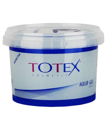 Totex Extra Strong Hair Styling Gel I Extra Strong Hair Gel I Hard and Shiny Effect I Transparent I Clear I Alcohol-Free I 750 ml