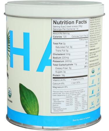 Aloha Organic Plant-Based Protein Powder Vanilla 18g Protein USDA Certified Organic Gluten Free & Non-GMO 525 Gm (Pack of 1) - Buy Online on GoSupps.com