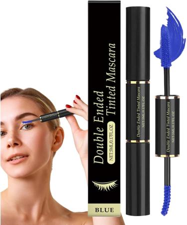zjhukfmc Volumizing mascara long lasting mascara volumizing lengthening curly waterproof for wedding party night out Halloween prom double head blue - Buy Online on GoSupps.com