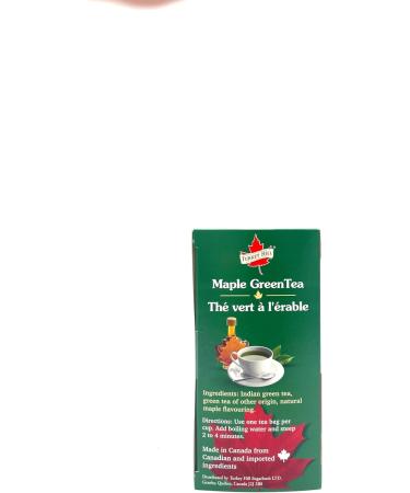 Turkey Hill Maple Green Tea 20 Bags Natural Canadian Flavours - Buy Online on GoSupps.com