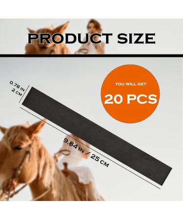 Plorbach 20 Pcs Dally Wrap - Anti-Skid & Wear-Resistant Horse Rubber Roper - Saddle Horn Wrap (Black) - Buy Online on GoSupps.com