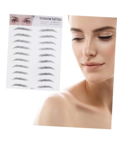 POPETPOP 2pcs 3d Eyebrow Stickers Transfer Stickers Man Eyebrow Trimming