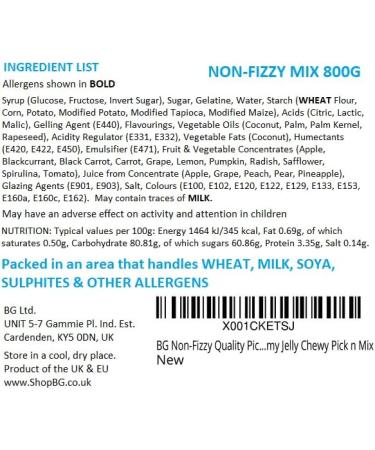 BG Pick & Mix Sweets - Sweeties Retro Candy Bundle Deal 2x Pouches - Fizzy & Non-Fizzy 800g - Buy Online on GoSupps.com