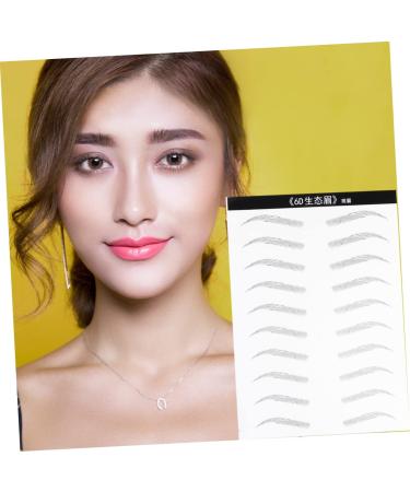 FOMIYES 2 Pairs Waterproof Sticker Makeup Stuff Artificial Eyebrow Patch Brow Tatoo Tool The Lazy Hair Miss - Buy Online on GoSupps.com