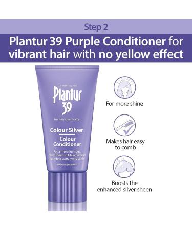 Dr AS Plantur 39 Purple shampoo and conditioner set improved silver shine for bleached and gray hair prevents and reduces hair loss and supports hair growth 1 x shampoo 250 ml 2 x conditioner 150 - Buy Online on GoSupps.com