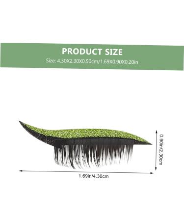 minkissy 12 Pairs False Eyelash Stickers Natural Lashes Natural Eyelashes Reusable Eyelash Decals Safe and Gentle Eyelash Stickers Makeup Stickers Green Duct Tape Glitter Eyelashes - Buy Online on GoSupps.com
