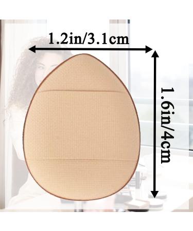 12-Piece Finger Mini Powder Puff Set for Foundation & Concealer - Soft Cosmetic Sponge for Mineral Makeup - Yellow - Buy Online on GoSupps.com