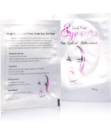 Derclive 50 Couples Under Eye Pads - Premium Gel Patches for Eyelash Extensions | Eye Treatment Masks in Silver - Buy Online on GoSupps.com