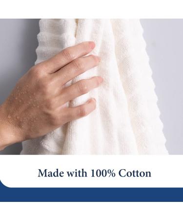 2-Pack Classic Cotton Washcloth Towel Set - Ultra Soft & Absorbent - Grey - Buy Online on GoSupps.com