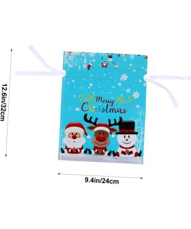 SEWOART 6 Pcs Biscuit Drawstring Bag Candy Bags Santa Bags Drawstring Candy Bag Child Christmas Bag - Buy Online on GoSupps.com