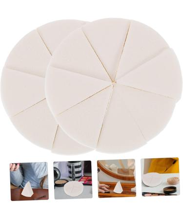 IWOWHERO 2 Sets Triangular Sponge Puff Triangle Puffs for Face Powder Eye Patch Face Mini Blender Foundation Sponge Blender Cosmetic Portable Girl White Dry Puff 8.00X8.00X2.00CM White - Buy Online on GoSupps.com