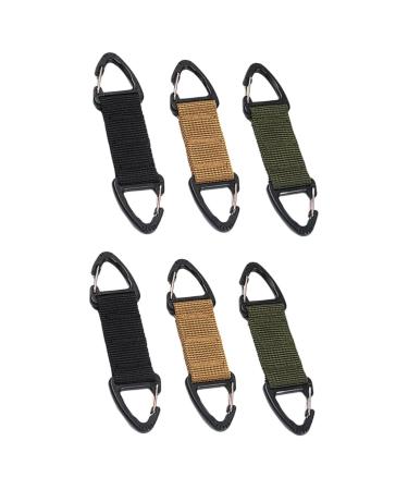 Minkissy 6 pc face mask ear hook key trailer for backpacks double -sided hook key holder hook for hanging the mask mask hook extension belt snap multifunction 11.5x2.5cmx2pcs