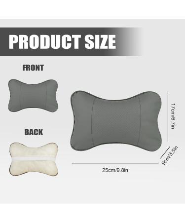 Fadcaer Car Neck Pillow - Small Car Headrest Cushion for Child - Universal Seat Support for Travel/Office/Home (Grey) - Buy Online on GoSupps.com