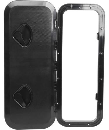 Amarine Made 24 x 9-5/8 Marine Grade Deck Hatch Access Hatch & Lid in Black for Boat, Caravan, RV | High-Quality Marine Access Hatch - Buy Online on GoSupps.com
