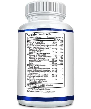 Research Verified Blood Booster - Natural BP & Heart Support - 60 Capsules - Buy Online on GoSupps.com