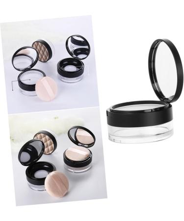 Beavorty 3 Pcs Travel Cosmetic Containers Cosmetic Travel Containers Cosmetic Case Loose Powder Makeup Box 7*3.8cmx3pcs Blackx3pcs - Buy Online on GoSupps.com