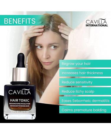 New Cavilla Hair Tonic: Oriental Secrets for Hair Growth in USA | Thicker Fuller Hair, Re-Growth, Anti-Thinning | Organic Natural Herbs - Buy Online on GoSupps.com