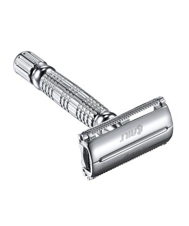 Frcolor 3st Manueller Razor On Shave Razor Butterfly Open Safety Razing Razor Face Razing Men's Razing Face Bearders Razor Bart Resta Metal Double -edged