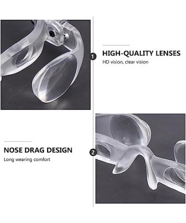 Dorccsi Magnifying Glasses Adjustable 4x Magnifying Eyewear Anti-glare Wearable Magnifier Glasses Great for Myopia Seniors Watching Tv for Low Vision Reading Fishing Reading Glasses Eyewear Wearable - Buy Online on GoSupps.com