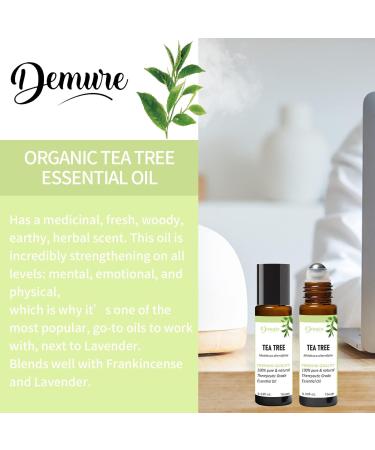 Demure Essential Oils Roll-On 10ml | 100% Pure Eucalyptus Therapeutic Oil | No Artificial Fragrance | Cruelty-Free & GVO-Free - Buy Online on GoSupps.com