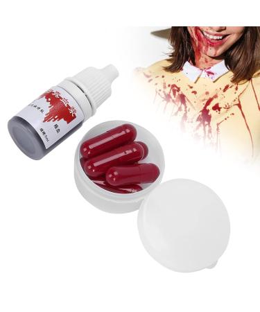 Buy Fake Blood Capsules | Halloween Artificial Blood for Makeup & Props - Perfect for Carnival & Parties - Buy Online on GoSupps.com