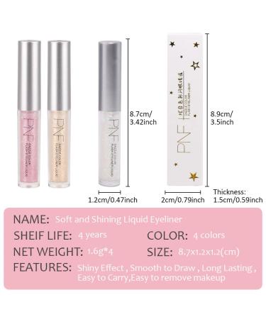 Waterproof Liquid Glitter Eyeshadow & Eyeliner Set - Pink, Golden, Sparkle Eye Makeup Sticks | Quick-Drying Formula - 3 Set - Buy Online on GoSupps.com