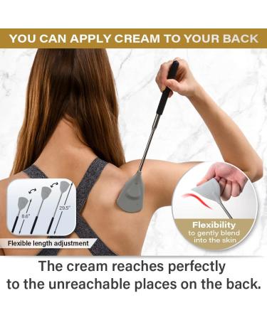 Telescopic ROUNDS Cream Applicator for Back - Ideal for Lotion, Ointment, Body Oil & Medicine - Buy Online on GoSupps.com