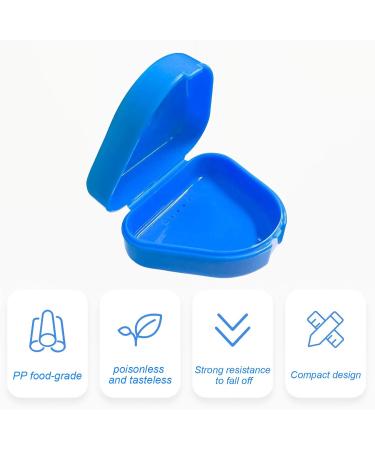 Prosthesis & Denture Box - Secure Container for False Teeth | Durable Dental Cup in White & Blue - Buy Online on GoSupps.com