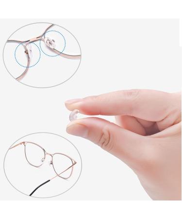 18 Pairs Eyeglass Nose Pads Repair Kit with Tools - Screws, Tweezer, Cleaning Cloth - Glasses and Sunglass Nose Pad Replacement - Buy Online on GoSupps.com