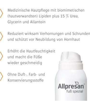  Allpresan Allpresan Foot Care Kit #4 for Callus and Cracks - Daily Callus Skin Care - Foam Cream Kit 125ml & 125ml Lipid Ointment & Reducing Cream - Buy Online on GoSupps.com