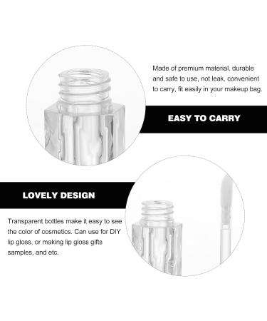 Lot de 5 Tubes Transparents Vides pour Brillant L vres Mini Contenant de Rouge L vres Rechargeable Flacon Compact sans Fuite pour DIY Maquillage et Voyage - Buy Online on GoSupps.com