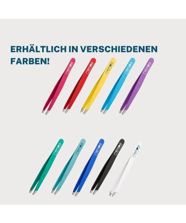 REMOS Professional Tweezers with Extra Fine Tips for Eyebrow Plucking - Yellow | International Shipping - Buy Online on GoSupps.com