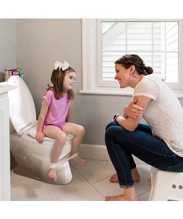 Elongated Toilet Seat With Built-In Potty Training Seat  Slow Close  Child Transition Integrated Toilet Seat  Removable Magnetic Toddler Seat  Thickened Material  Easy Clean  Never Loosen White(18.5) White Elongated - Buy Online on GoSupps.com