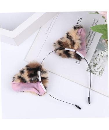 MERRYHAPY Hair Hoop Fluffy Leopard Hoop Headbands for Cat Headband Halloween Cat Ears Animal Ears Party Favor Headband Leopard Headband Plush Fox Hair Bands Ear Hair Band - Buy Online on GoSupps.com