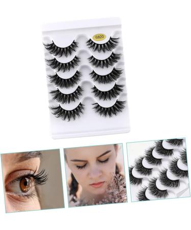 minkissy 5 Pairs Fake Eyelashes Reusable Black Eyelashes Makeup Decor Adhesives False Eyelashes Black Accent Decor Artificial Eyelashes Hand Decor 3d Extend End of Eye Miss Imitation - Buy Online on GoSupps.com