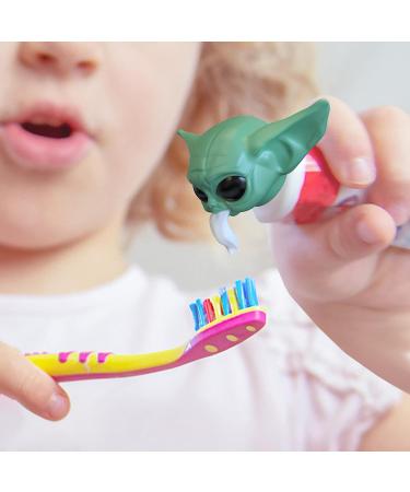 2022 Baby Yoda Toothpaste Cap Dispenser for Kids and Adults - Funny Green Toothpaste Topper for Fans - Buy Online on GoSupps.com