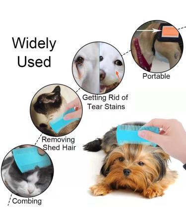 6 Pcs Pet Flea Combs Multi-Use Shell Combs for Dogs and Cats - Pet Combs for Removing Fleas Dandruff and Hair Stains - Buy Online on GoSupps.com