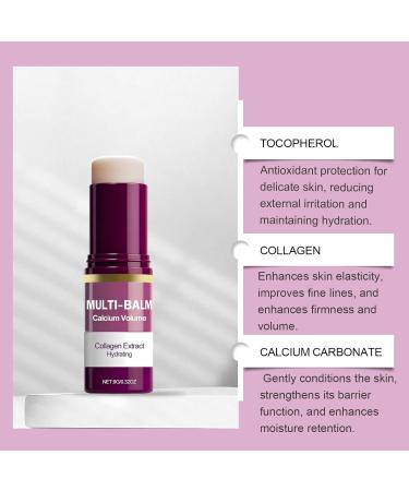  CongRong Set of 6 calcium balms - Intensive repair and moisturizing cream - Collagen moisturizing stick against skin aging sagging and loss of firmness of wrinkles - Moisturizing stick - Buy Online on GoSupps.com