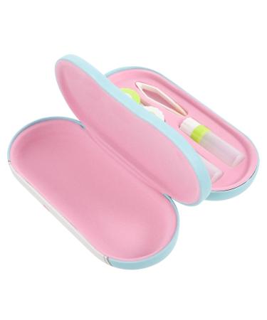 SOLUSTRE 1 Set Double Layer Glasses Case Portable Glasses Case Holiday Sunglasses Organizer Dual Use Eyeglasses Bag Sunglasses for Over Glasses Terrarium Fogger Blue 16.5X7X5.5CM