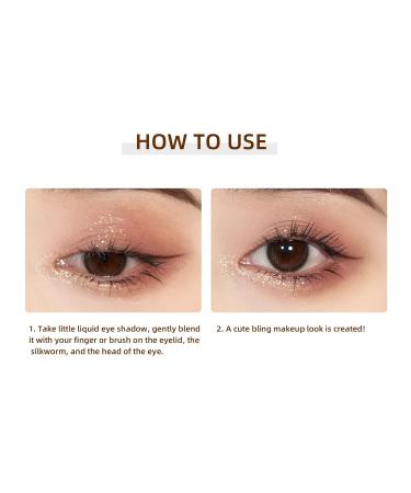 YMH BEAUTE Liquid Glitter Eyeshadow - Sparkling Champagne Sequins 04 | Pigmented, Long Lasting, Quick Drying - Buy Online on GoSupps.com