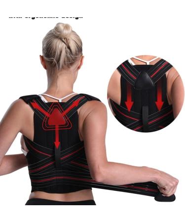 ZUIAI Adjustable Posture Corrector Back Support Shoulder Brace Correction Spine Postural Fixer Tape(M) Medium B - Buy Online on GoSupps.com