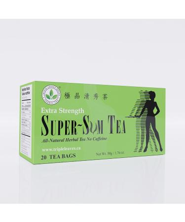 Triple Leaves Tea Super-SM Tea (20 Tea Bags) Extra Strength - Dietary Detox Tea