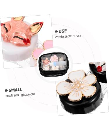 Solustrie Decorative Contact Lens Container Set - Stylish Organizer & Storage Box for Travel | Durable Plastic Lens Holder - Buy Online on GoSupps.com