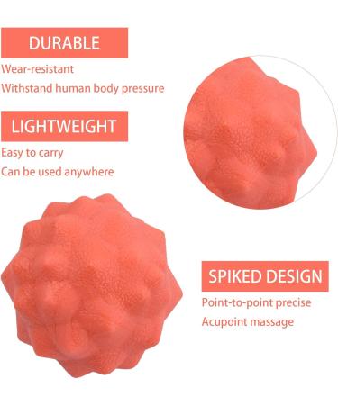 Cozlly Massage Balls with Knobs - 2-Piece Fascia Ball Set for Trigger Point & Reflex Therapy (Orange) - Buy Online on GoSupps.com