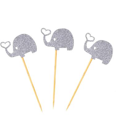 Warmhm 3pcs Cocktail Picks Elephant Cupcake Picks Topper Heart Glitter Picks Food Elephant Cupcake Toppers Gold Glitter Toppers Paper Cups Stick Fruit Topper Heart Wedding Earth Tones Rod - Buy Online on GoSupps.com
