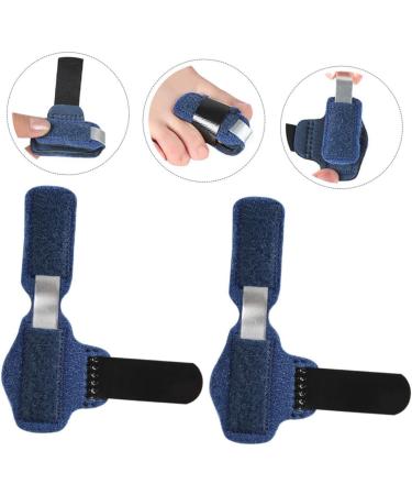 Lurrose 3pcs Toe & Finger Support Sleeves | Immobilizer Splint Set for Hammertoe, Sprains & Mallet Thumb | Blue 11.5X2.5CM - Buy Online on GoSupps.com