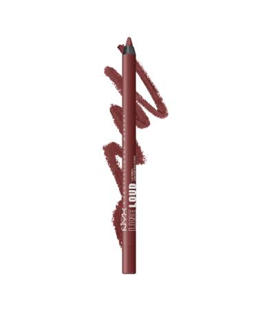 NYX PROFESSIONAL MAKEUP Line Loud Lip Liner Longwear and Pigmented Lip Pencil with Jojoba Oil & Vitamin E - Sa$$sy 32 Sassy 0.04 Ounce (Pack of 1)
