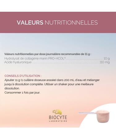 BIOCYTE Collagen Max Marin - Anti-Aging and Youth Skin Supplement - Marine Collagen and Hyaluronic Acid - 10 g - 20 Days of Use - Buy Online on GoSupps.com